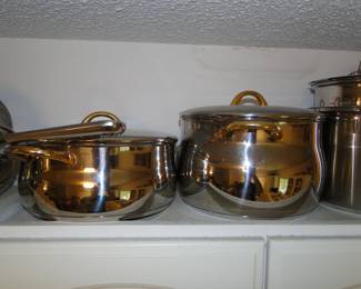 Many very nice pots and pans
