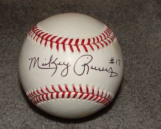 Mickey Rivers #17 Yankees Signed Baseball