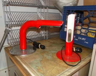 Vintage Red lamps