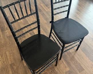 62 Black Chiavari chairs  