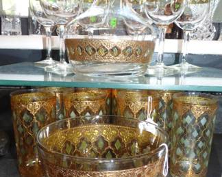 Mid Century Modern "Culver Valencia" 22K gold 