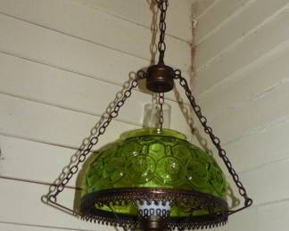 L E Smith "Moon & Stars" hanging lamp