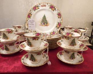 Royal Albert "Christmas: Dinner Plates and cup & saucer sets