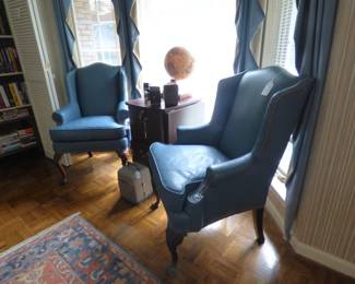 Leather Wing back Chairs
