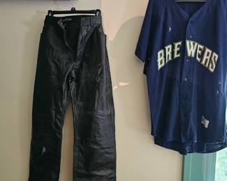 Vintage Gap Men's leather pants 38x34