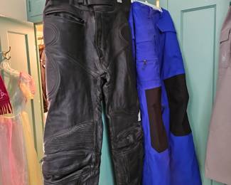 Men's leather riding pants size 36