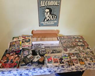 Comics, sports cards,Garbage Pail kids cards,  MTG cards