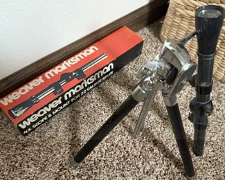 This Weaver Marksman scope and stand are also handy for the outdoorsman or woman.