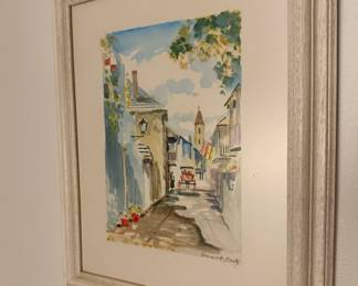 This is an Emmett Fritz watercolor depicting St. Augustine.