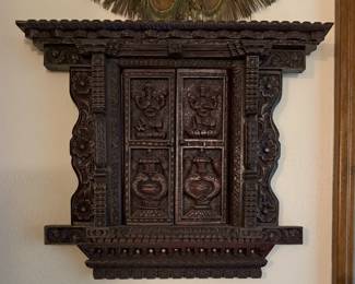 This Nepalese window is beautifully carved.