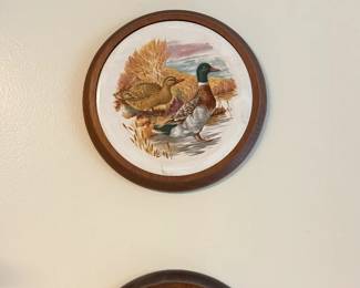 Decorative bird plates.