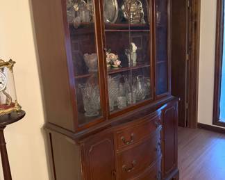 This Duncan Phyfe style China Cabinet is very good with silver. We have put silver in it and not polished it for years. It's been a part of our family since the late 50s.