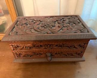 Carved Jewelry Box
