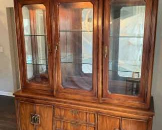 Thomasville Lighted MidCentury Hutch