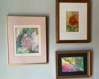 Edythe Straigis Framed Water Colors