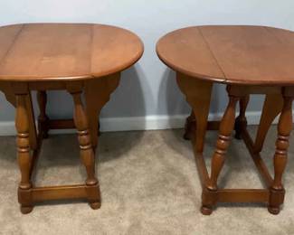 002 Drop Leaf Bedside Tables