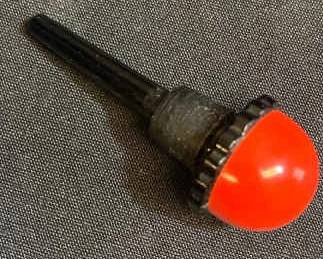 Vintage Black Mini Glass Perfume Bottle Red Bakelite Dropper Joy Jean Patio