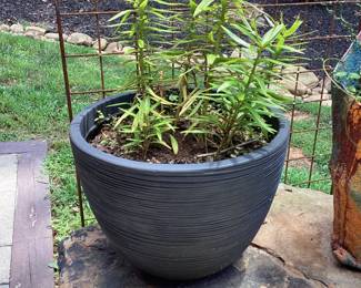 Large Ceramic Blue Planter Pot