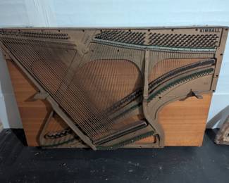 Basement Vintage Kimball Piano Harp