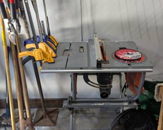 Garage Ridgid Table Saw