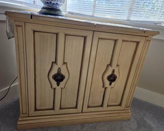 $85 Vintage Cabinet with flip top - 36.5" wide x 30.5" tall. More pictures available upon request. 