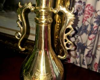 Should Creek, gold etched, table lamp 