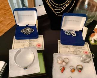 Women's jewelry, sterling rings 