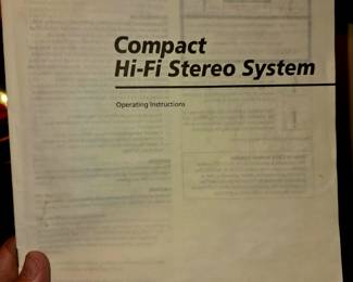 Sony. Compact Stereo System