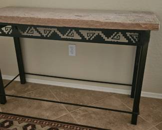 Southwest style entry table
$100.00
Dimensions: 
16 inches deep
48 inches wide
30 1/2 inches tall