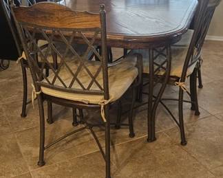 Dining Room table with 6 chairs 
$225.00
Dimensions 
53 inches wide
42 inches deep
29 3/4  inches tall 