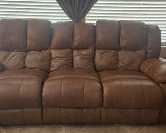 Pleather Sofa - $150.00