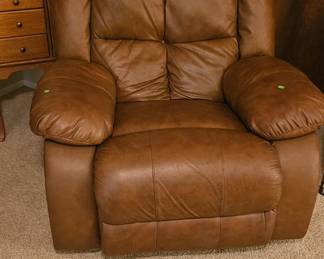 Pleather reclining chair-  $85.00