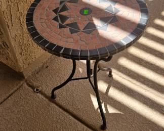 Round mosaic table - $20.00