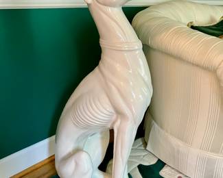 Porcelain greyhound 