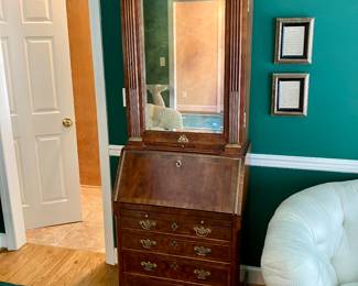 John Widdicomb  Queen Anne Bureau Bookcase