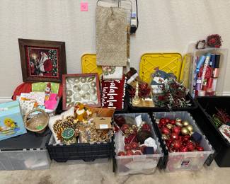Lot 42 holiday lot boxes of Christmas fall Easter wrapping paper. $50