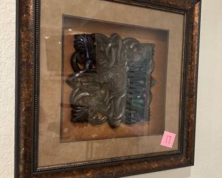 Lot 17. Shadowbox wall Art 2 1/2’ x 2 1/2’ $55.