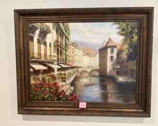 Lot 13 large canvas artwork 3 1/2’ x 4 1/2’ $75