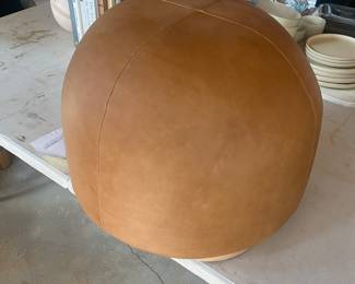 Brand new West Elm leather swivel stool