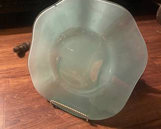 Crate & Barrel splash Sea glass dish