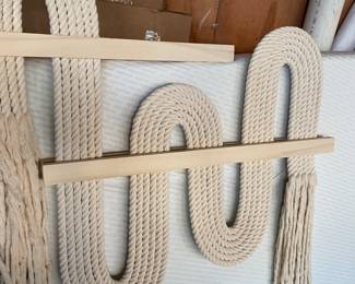 Rope wall art