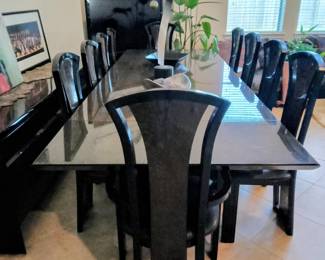 Stunning Snakewood from the Rainforest 10 seater Unique Post Modern Dinning Room Set
