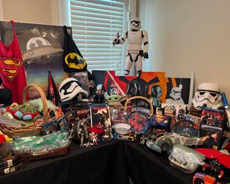 Star Wars and Super Heroes.