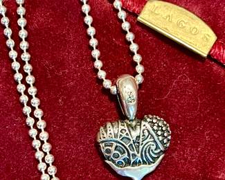 Sterling Lagos Caviar Deep in the Heart of Texas pendant 