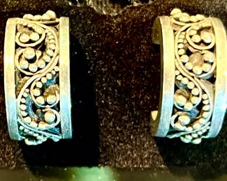 BEAUTIFUL STERLING CRAFTED EARRINGS.