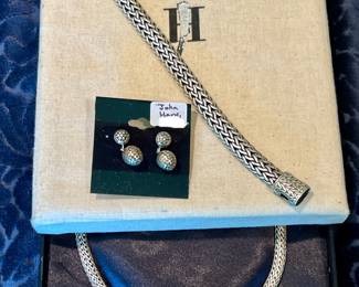 JOHN HARDY STERLING JEWELRY, MULTIPLE PIECES.