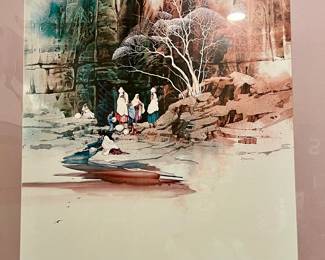 MICHAEL ATKINSON, "WATER BEARERS"  INDIAN ART.