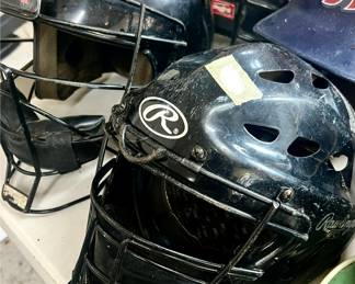 BASEBALL BATTING AND CATCHING MASKS.