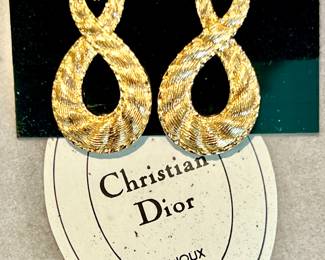Christian Dior costume earrings 