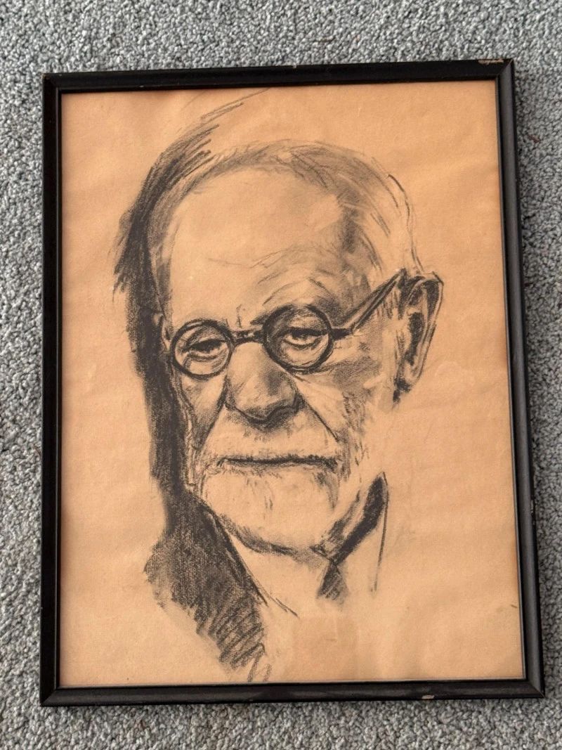 9 CharcoalPortraitofSigmundFreud